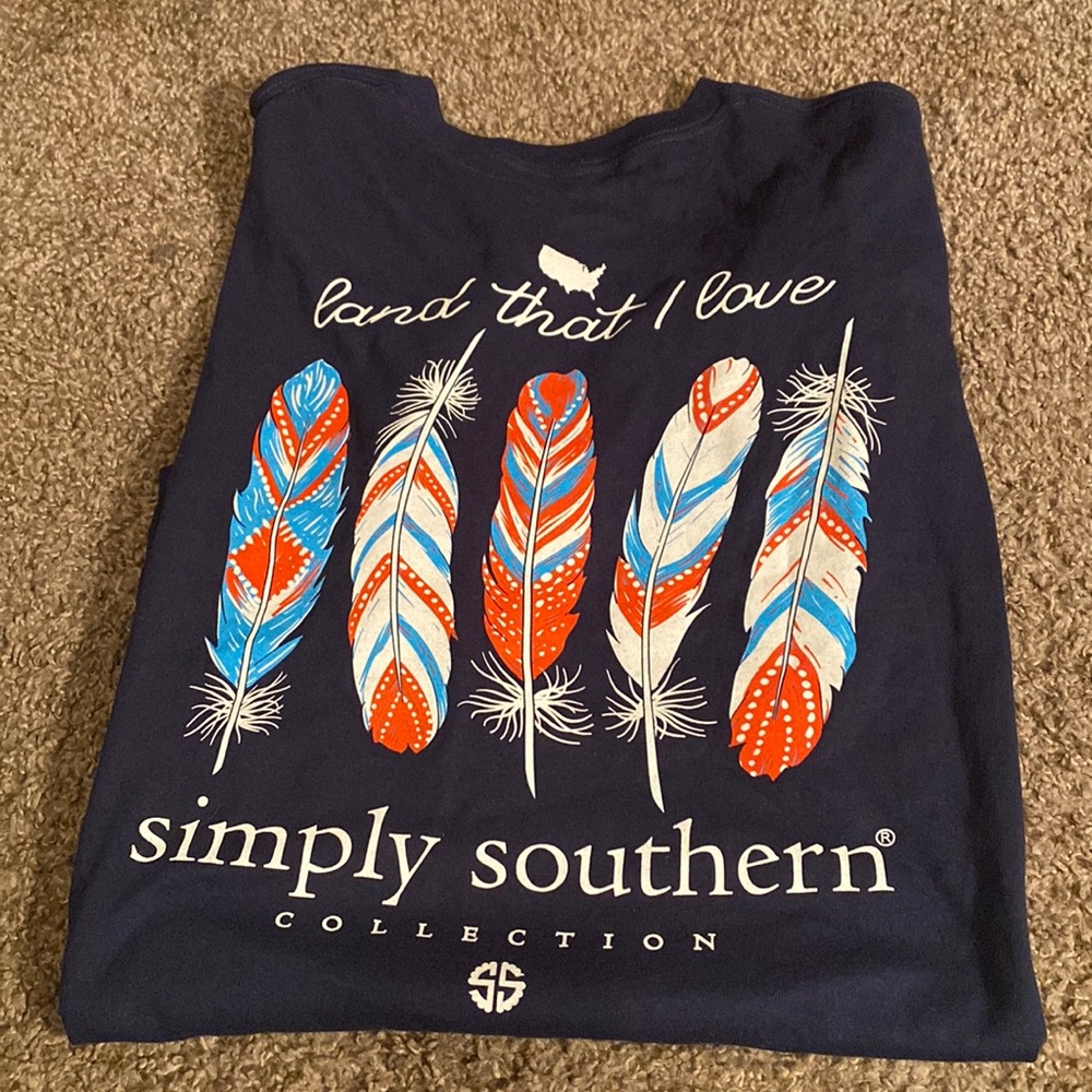 Navy blue simply southern short sleeve